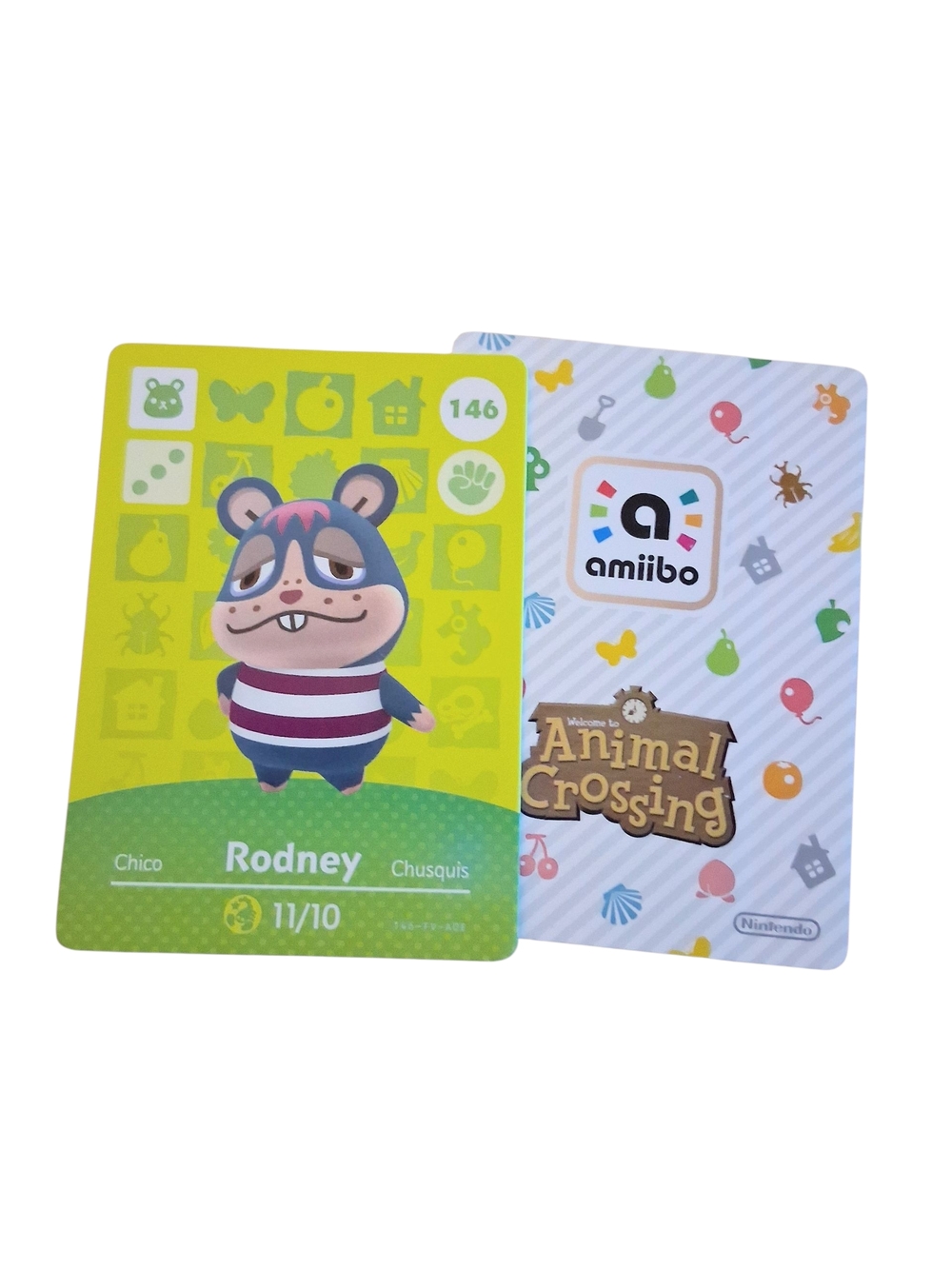 Rodney Amiibo Card Nintendo Animal Crossing Women Girl Teen Boy Men